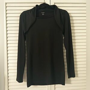 Ann Taylor Black Long Sleeve Top